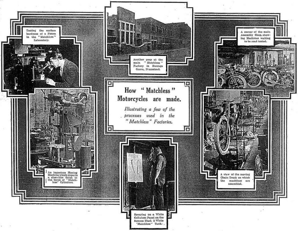 1929 Matchless brochure rearpiece