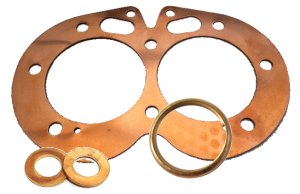 Copper gaskets and sealing washers pic