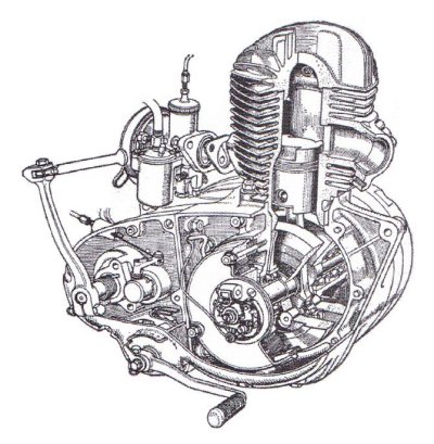 Cut-away engine diagram