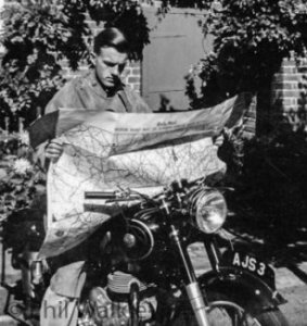 Original photo of Alan Heather with map pic